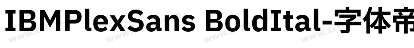 IBMPlexSans BoldItal字体转换